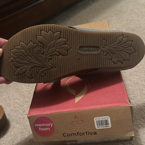 Comfortiva Women's Blue Sandals - Picture 4 of 5